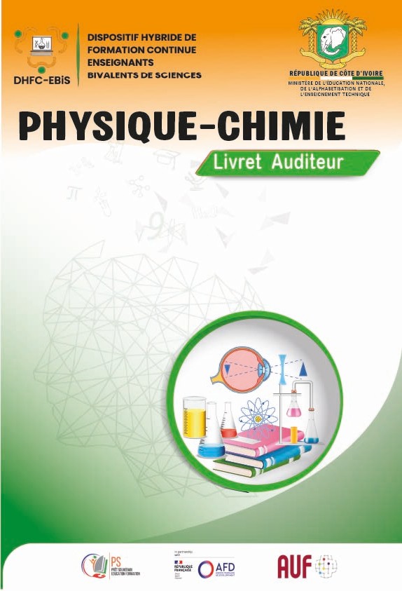 Couverture : Document de formation de Physique-Chimie