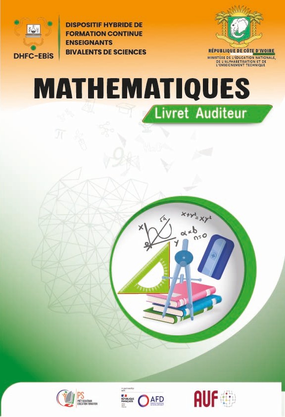 Couverture : Document de formation de Mathématiques